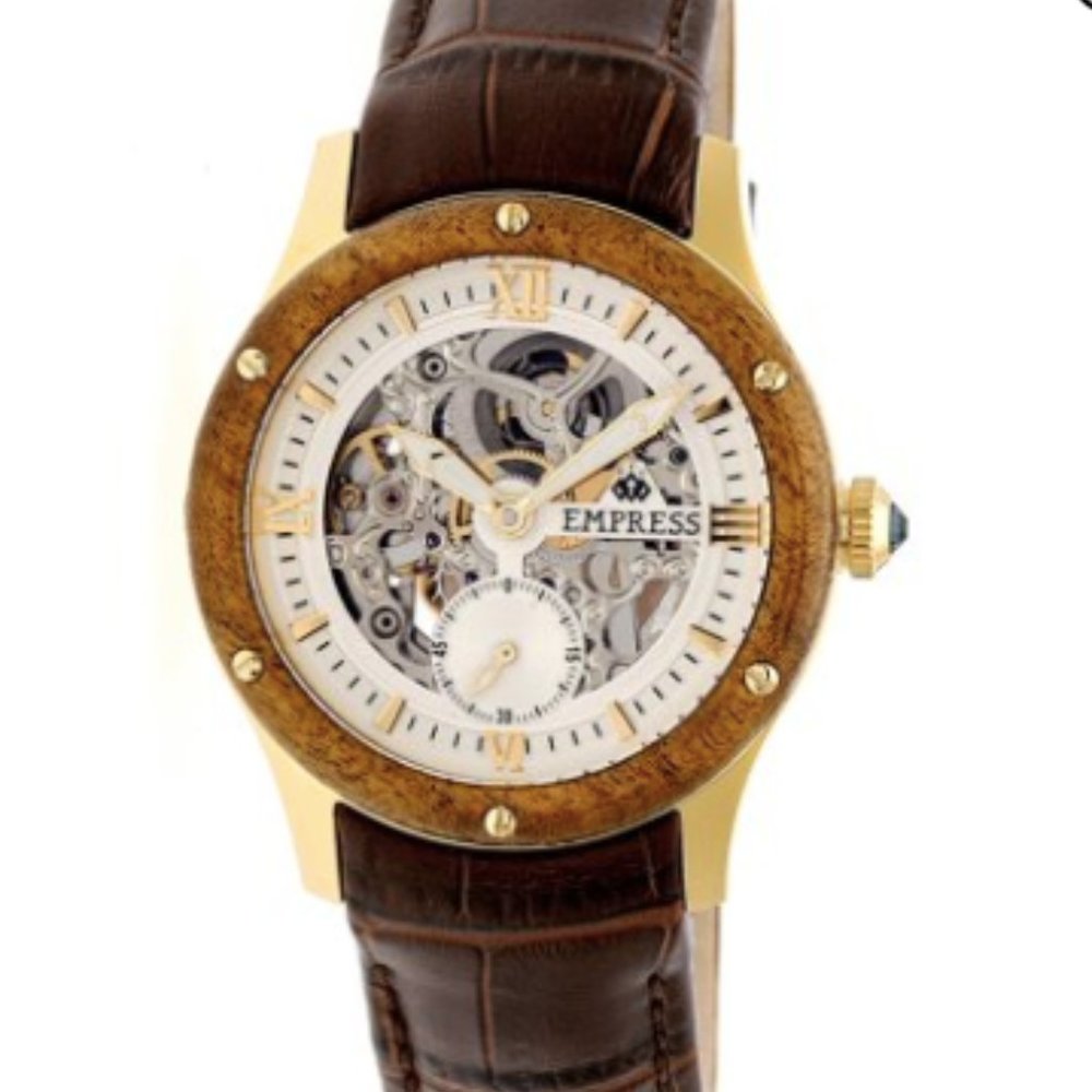 Empress Victoria Automatic Wood Bezel Watch Women